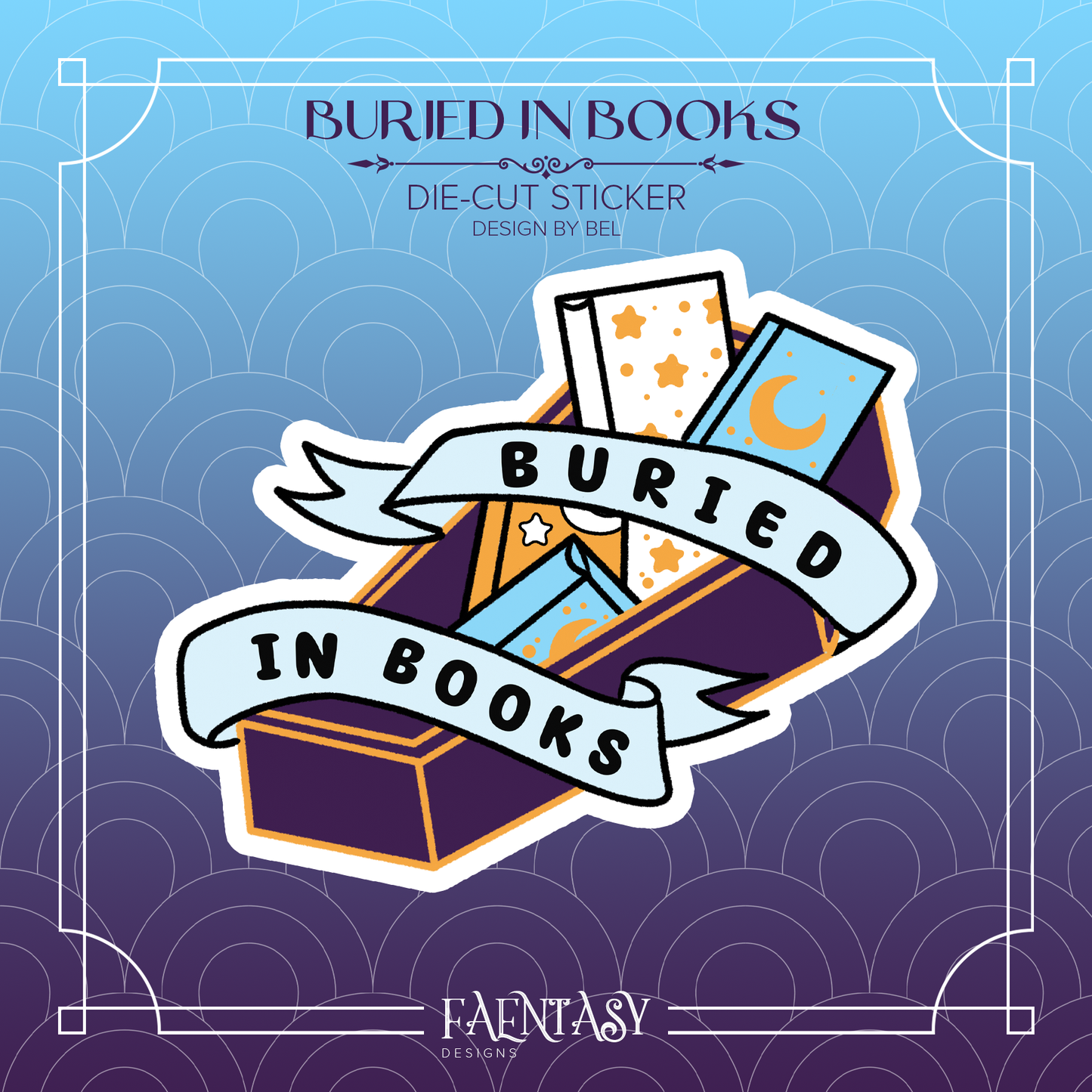 Buried in Books Sticker