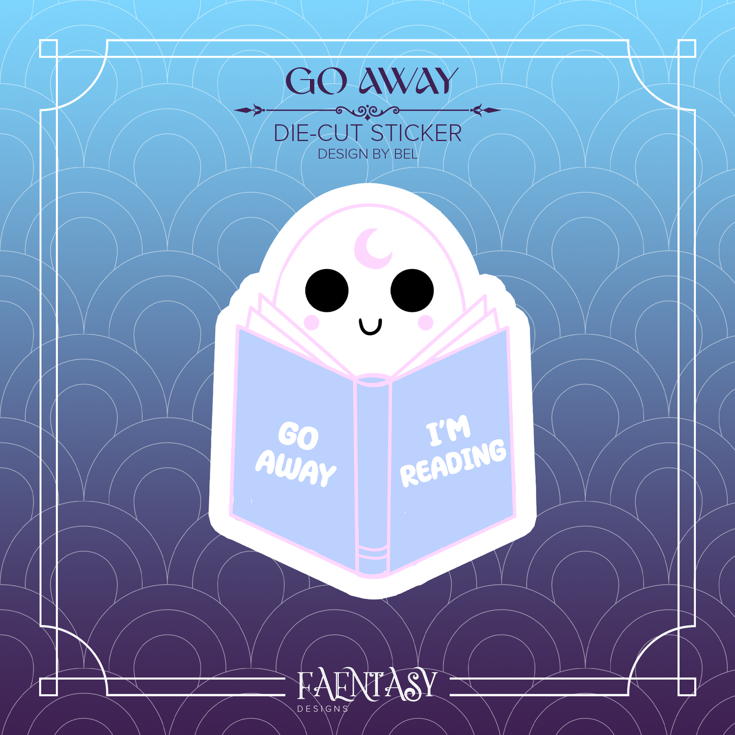 Go Away Sticker