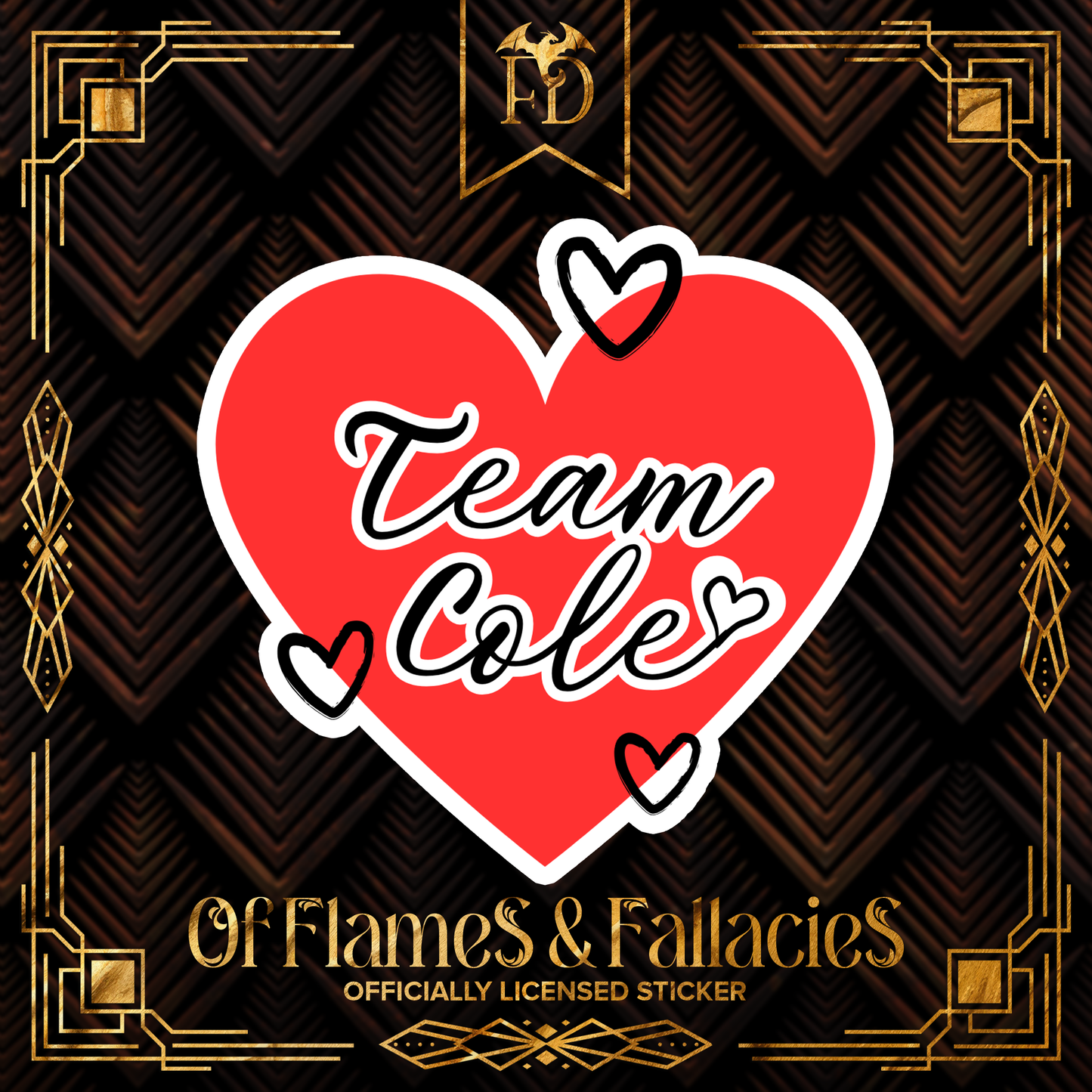 Team Cole Sticker