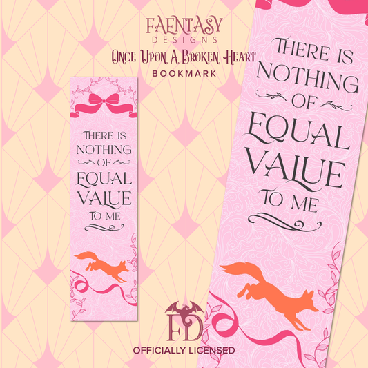 Nothing of Equal Value Bookmark