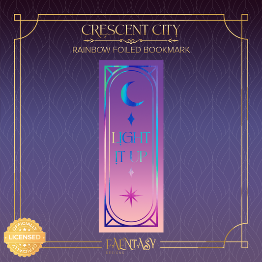 Light It Up - Crescent City Rainbow Foil Bookmark
