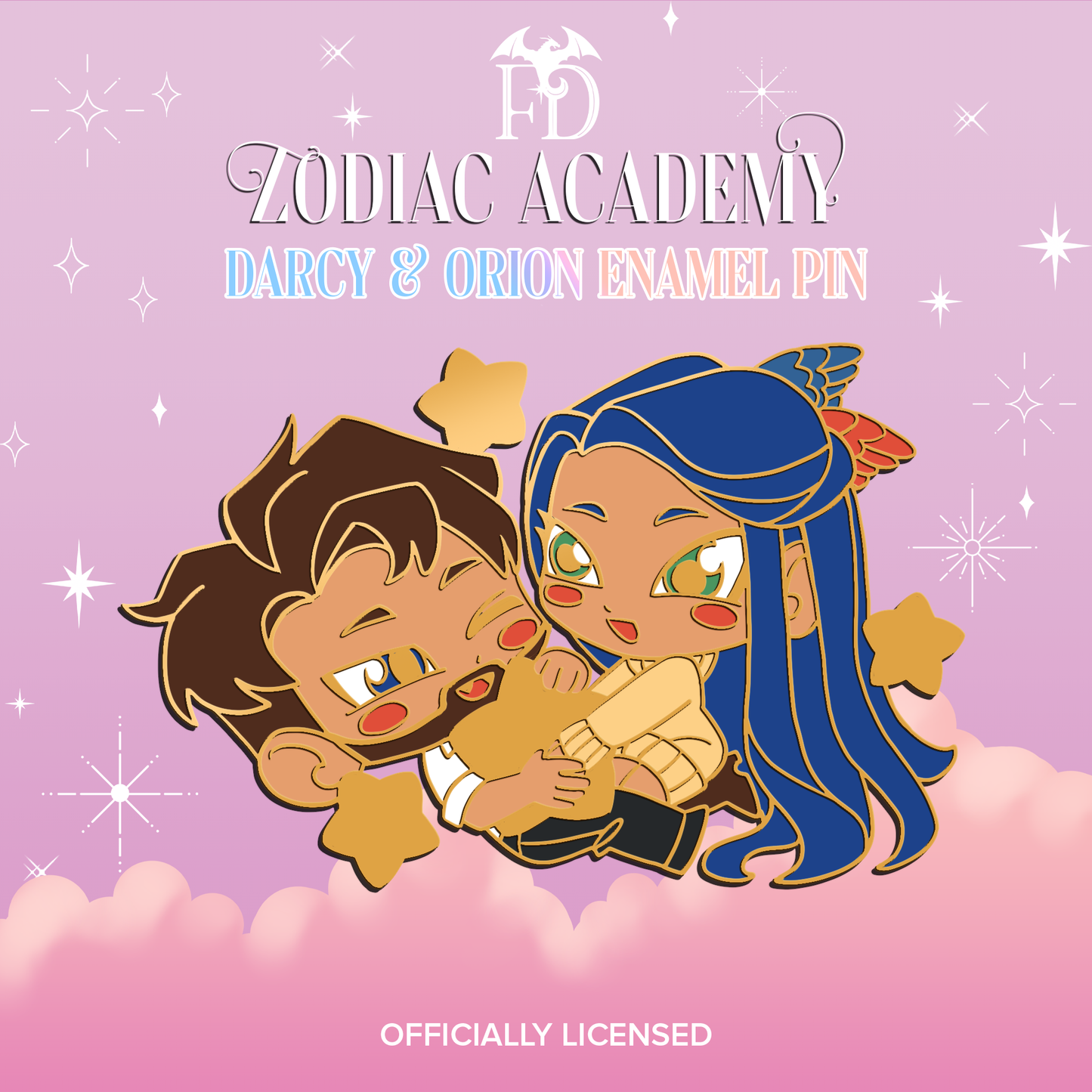 Darcy & Orion Enamel Pin