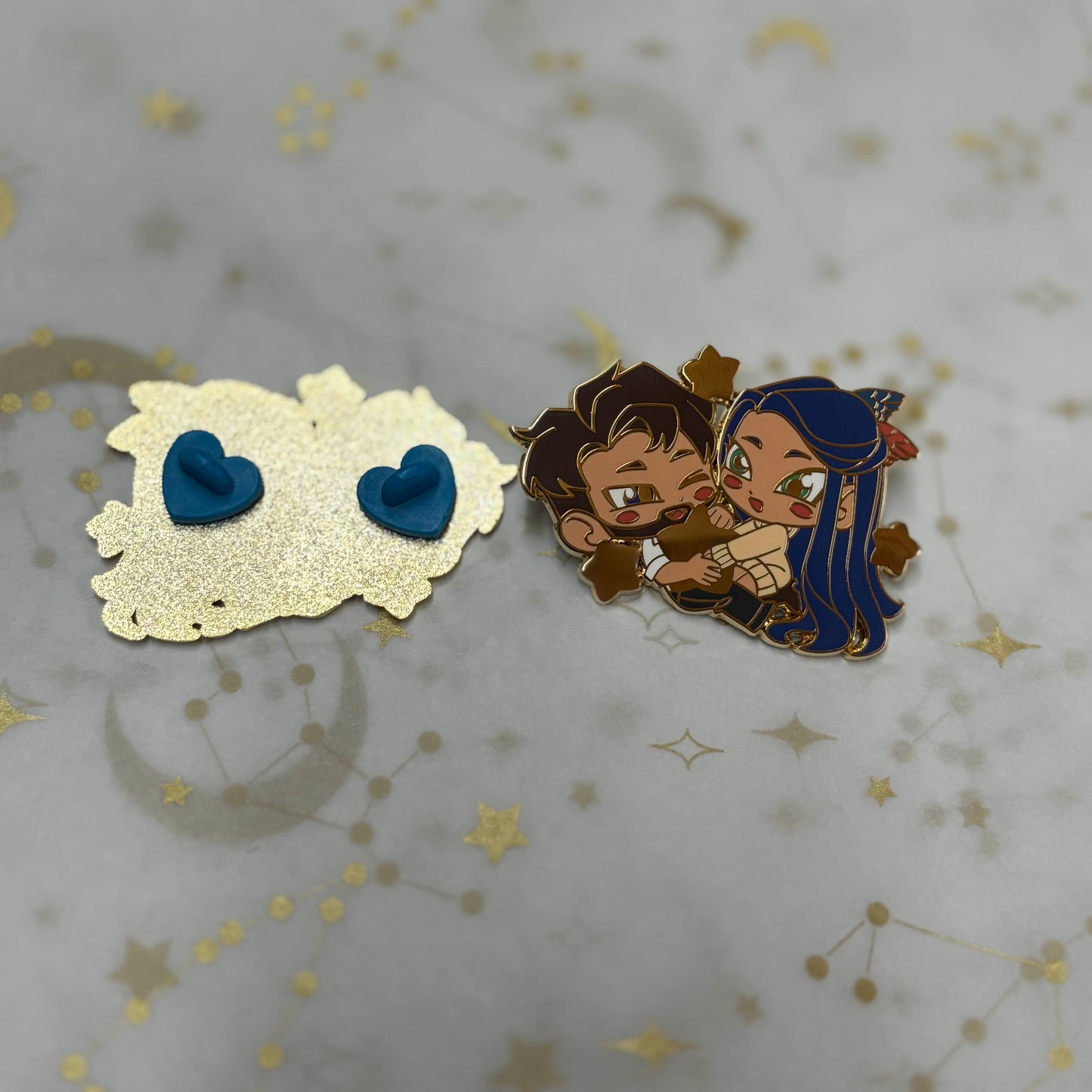 Darcy & Orion Enamel Pin