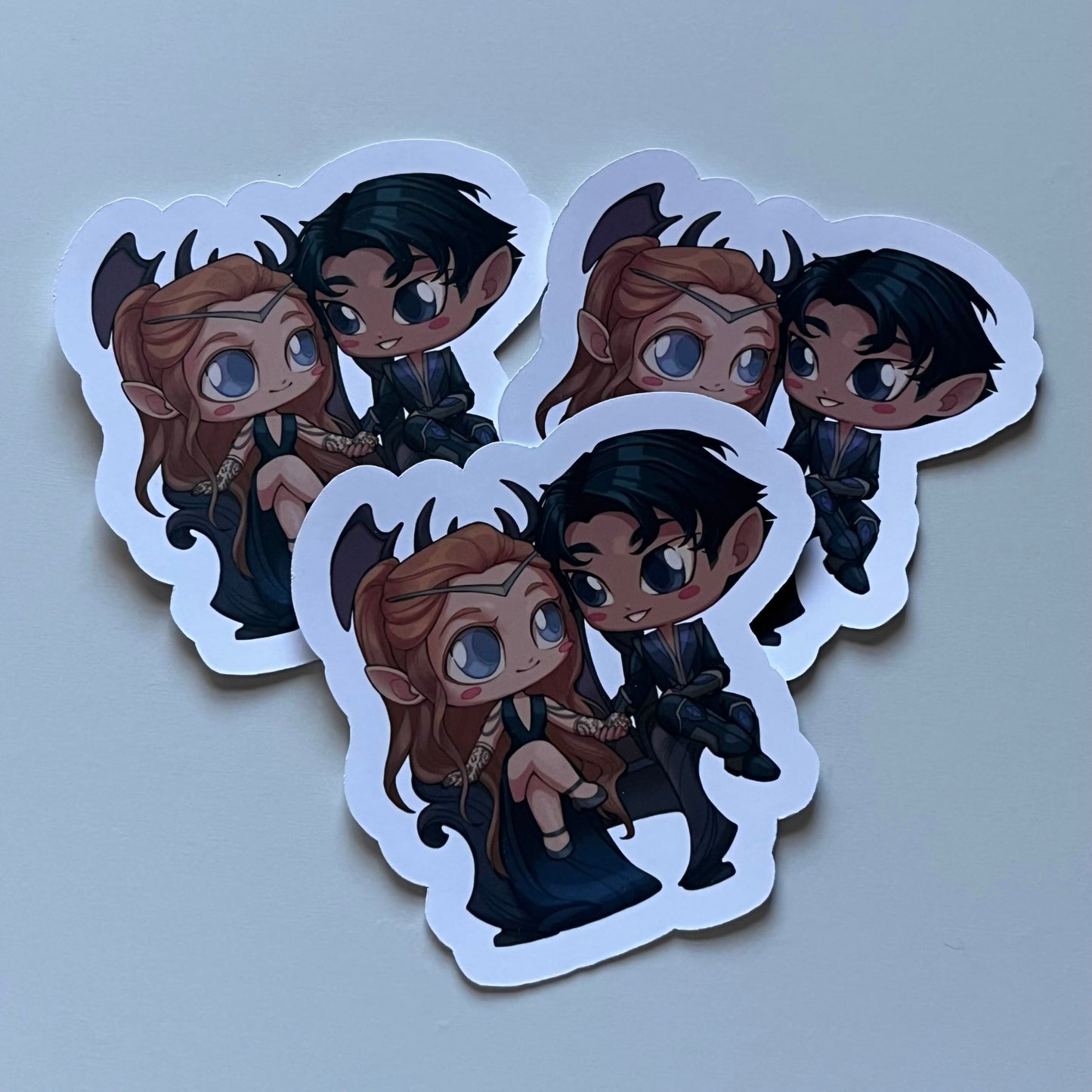 Maasverse Couples Chibi Stickers